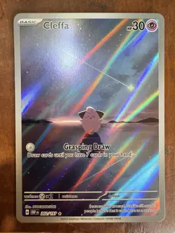 Pokemon Cleffa 202/197 Illustration Rare Full Art Holo SV03 Obsidian Flames Card - Image 1