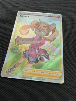 Pokemon TCG Shauna Fusion Strike Holo Card 263/264 Full Art Ultra Rare NM - Image 2