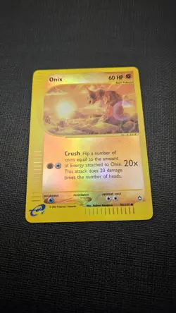 Onix 098/147 Aquapolis Reverse Holo 🔥 Pokemon Card Near Mint Free Shipping 🔥 - Image 1