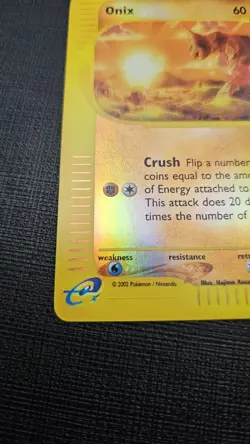 Onix 098/147 Aquapolis Reverse Holo 🔥 Pokemon Card Near Mint Free Shipping 🔥 - Image 3