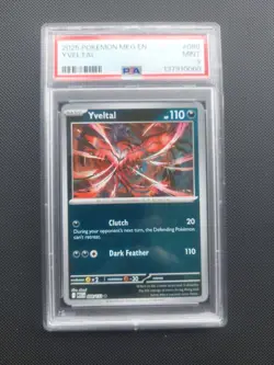 Lot Of Two 2025 POKEMON Meg En Cards Y VELTAL #88 & IVYSAUR #134 PSA Graded 9 - Image 2