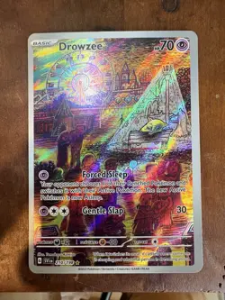 Pokemon Drowzee 210/198 SV01 Illustration Rare Full Art Holo Card - Image 1