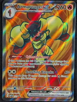 Armarouge EX Black Star Promo Full Art Ultra Rare Pokemon Card SVP 125 (NM) - Image 1