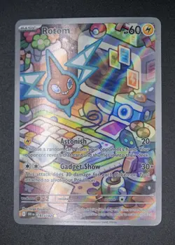 Rotom AR 197/182 Illustration Rare Destined Rivals Pokemon Card Near Mint - Image 1