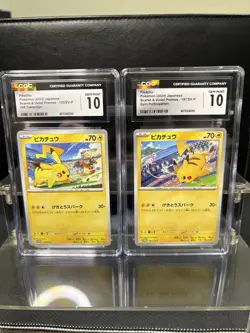 Pokemon CGC 10 Graded Pikachu Promo Charizard Mew Battle Art Card - Image 1