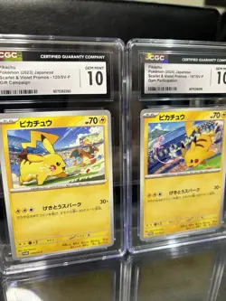 Pokemon CGC 10 Graded Pikachu Promo Charizard Mew Battle Art Card - Image 2