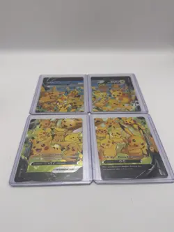 Pokemon TCG Pikachu V-UNION Holo English Card Lot Lightning 4 Cards - Image 2