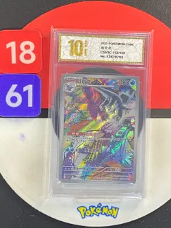 Baxcalibur AR CSV3C-133/130 Pokemon Card Chinese State A Grade10 - Image 1