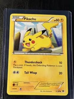 Pikachu - 39/99 - Common Next Destinies - Pokemon Card - DMG - Image 1
