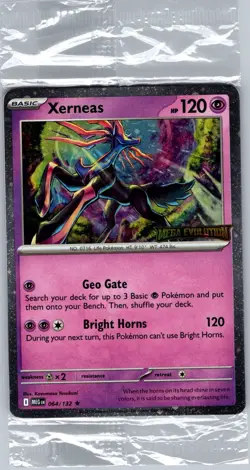 Sealed - Xerneas (Mega Evolution Stamped) 064/132 - Pokemon Card - Image 1