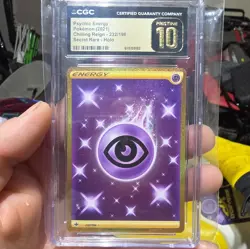 Pokemon Collector Item Gold Holographic Psychic Card Graded CGC PRISTINE 10 - Image 1