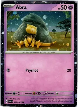 Abra - (Cosmos Holo) Holo Promo Miscellaneous Cards & Products 063/165 NM - Image 1