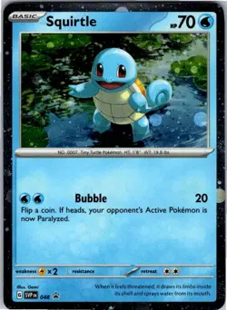 Squirtle - (Cosmos Holo) Holofoil Promo SV: Scarlet & Violet Promo Cards 048 NM - Image 1