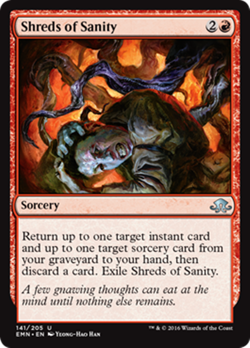 SHREDS OF SANITY x4 mtg NM Eldritch Moon 4 Unc - Image 1