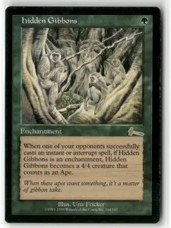 Hidden Gibbons Regular R Urza's Legacy 104 NM - Image 1