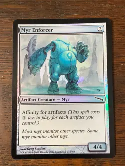 MtG - Myr Enforcer - Mirrodin - 211/306 - Artifact - Common - Foil - Image 1
