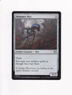 2023 MTG MAGIC THE GATHERING COMMANDER MASTERS SHIMMER MYR - Image 1