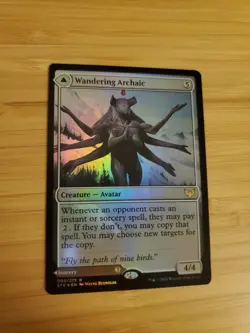 Wandering Archaic / Explore the Vastlands -Foil Near Mint MTG Strixhaven - Image 1