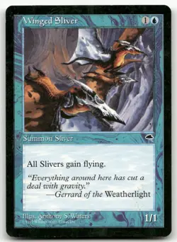 Winged Sliver #106 (NM) Tempest TMP Magic MTG - Image 1