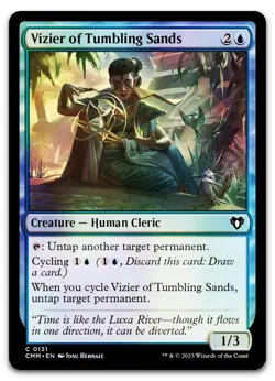 Vizier of Tumbling Sands #131 (Foil) (NM) Commander Masters CMM Magic MTG - Image 1