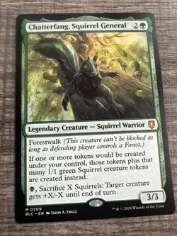 Chatterfang, Squirrel General - 209 - NM - Commander: Bloomburrow - MTG - Image 1