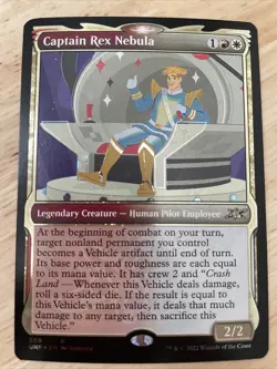 MTG Captain Rex Nebula GALAXY FOIL Showcase Unfinity UNF NM #508 - Image 1