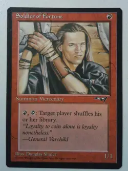 Soldier of Fortune *Uncommon* Magic MtG x1 Alliances SP - Image 1