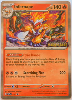 Infernape - SVP116 - Twilight Masquerade - PRERELEASE HOLO PROMO - NM/M - Image 1