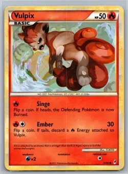 Vulpix 75/95 C Call of Legends MP Pokemon - Image 1