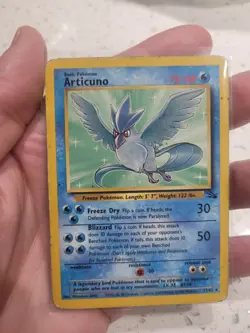 Pokemon Fossil Set Lot –Moltres LP & Articuno HP (Black Spot) WOTC Vintage Cards - Image 5