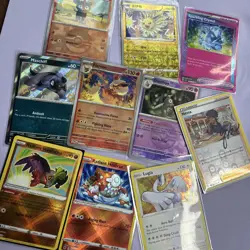 10 Pokemon Cards Bundle Job lot Shiny Rare. Assorted. Bulk. - Image 1