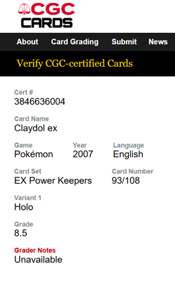 Claydol EX - Pokemon (2007) - EX Power Keepers - 93/108 - Image 3