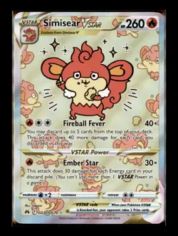 Simisear VSTAR - Pokemon Crown Zenith: Galarian Gallery GG37/GG70 - Image 1