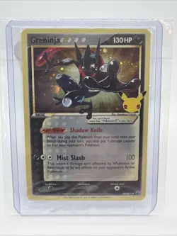 Pokemon Greninja SWSH144 25th Anniversary Black Star Promo Holo 2021 - Image 1