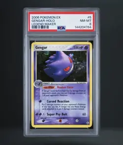 Pokemon Gengar EX Legend Maker 5/92 Holo Rare PSA 8 2006 English - Image 1