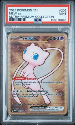 2023 POKEMON 151 ULTRA-PREMIUM COLLECTION #205 MEW EX PSA 9 - Image 1