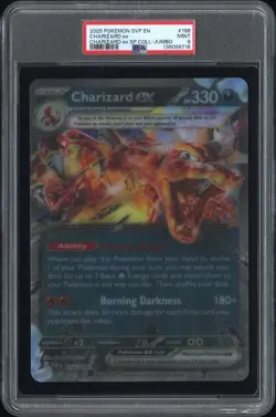 2025 POKEMON SVP EN-SV BLACK STAR PROMO #196 CHARIZARD EX PSA 9 - Image 1
