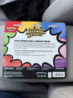 Pokemon TCG Mega Evolution Ascended Heroes Larry’s Komala 2 Pack Blister Sealed - Image 2