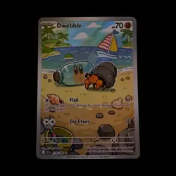 Pokemon Dwebble 129/086 Sv: Black Bolt Illustration Rare Holo 70 HP - Image 1