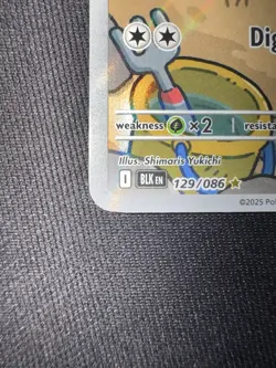 Pokemon Dwebble 129/086 Sv: Black Bolt Illustration Rare Holo 70 HP - Image 2