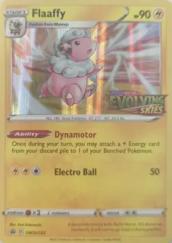 Pokemon TCG - Holofoil Flaaffy - (Prerelease) Promo SWSH122 NM SWSD - Image 1