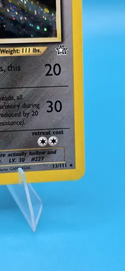 Pokemon TCG Skarmory 13/111 1st Edition Holo Rare Neo Genesis - NM - Image 4