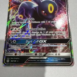 Pokemon TCG Umbreon GX Full Art Ultra Rare Holo SM Base Set 80/149 English - Image 3