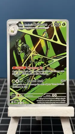 Team Rocket's Spidops 187/182 Pokemon TCG: Destined Rivals -PACK FRESH- - Image 1