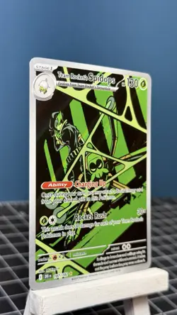 Team Rocket's Spidops 187/182 Pokemon TCG: Destined Rivals -PACK FRESH- - Image 2