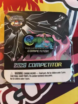 Pokemon LAIC 2026 Competitor Pin New (sealed) - Image 1
