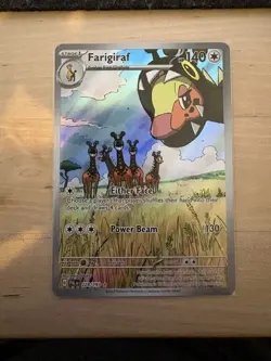 Pokemon Farigiraf #228/193 English Paldea Evolved Illustration Rare Full Art NM - Image 1