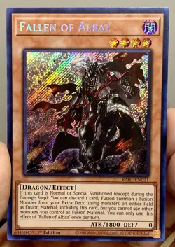 Yugioh Fallen of Albaz RA01-EN021 Secret Rare 1st Ed NM w/Tracking - Image 1