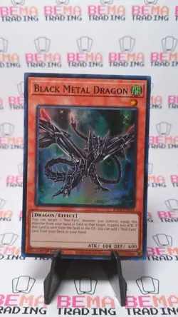 Yu-Gi-Oh! TCG Super Rare RA04-EN016 Black Metal Dragon - Image 1