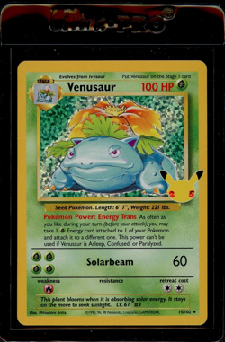 2021 Pokemon Celebrations Venusaur Holo 15/102 Classic Collection Base Set 25th - Image 1
